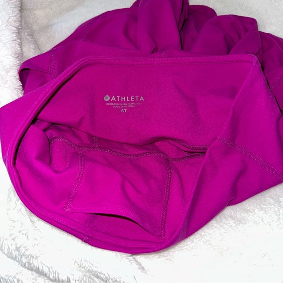ATHLETA Salutation Stash Pocket II Tight Small Tall Exotic Fuchsia Pink Leggings - Picture 4 of 10